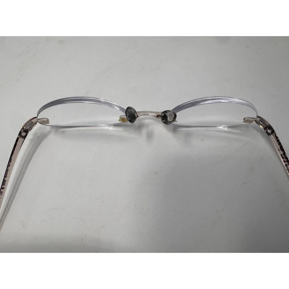Silhouette SPX 1520 Pink Brown Rimless Eyeglass Frames 50-21-135 Austria Made